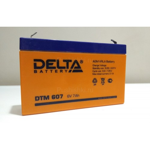 Аккумулятор Delta DTM 607 (6V / 7Ah)
