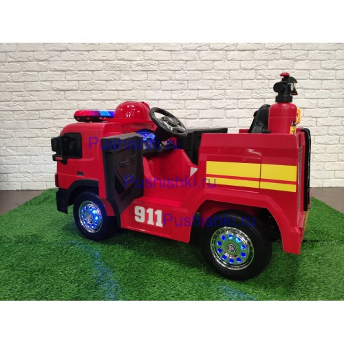 Электромобиль детский пожарный A222AA 