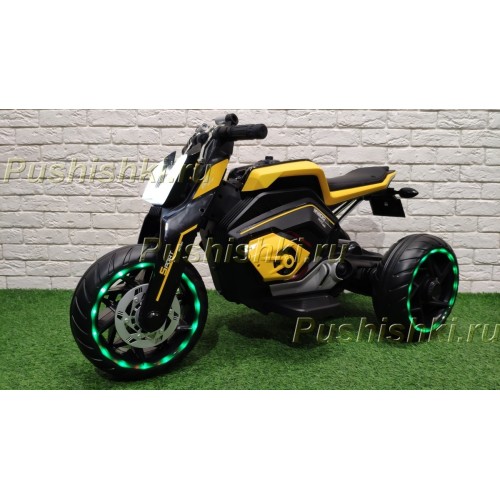 Детский электромотоцикл RiverToys X222XX (трицикл) со светящимися колесами